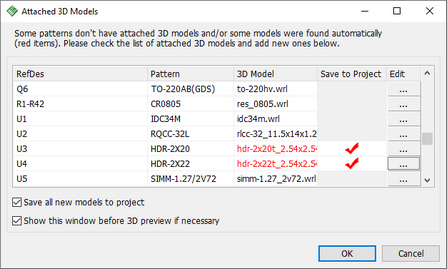 3 d preview dialog