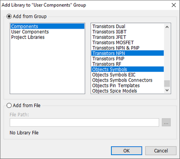 Add library to User Components