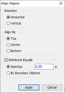 Aligning objects