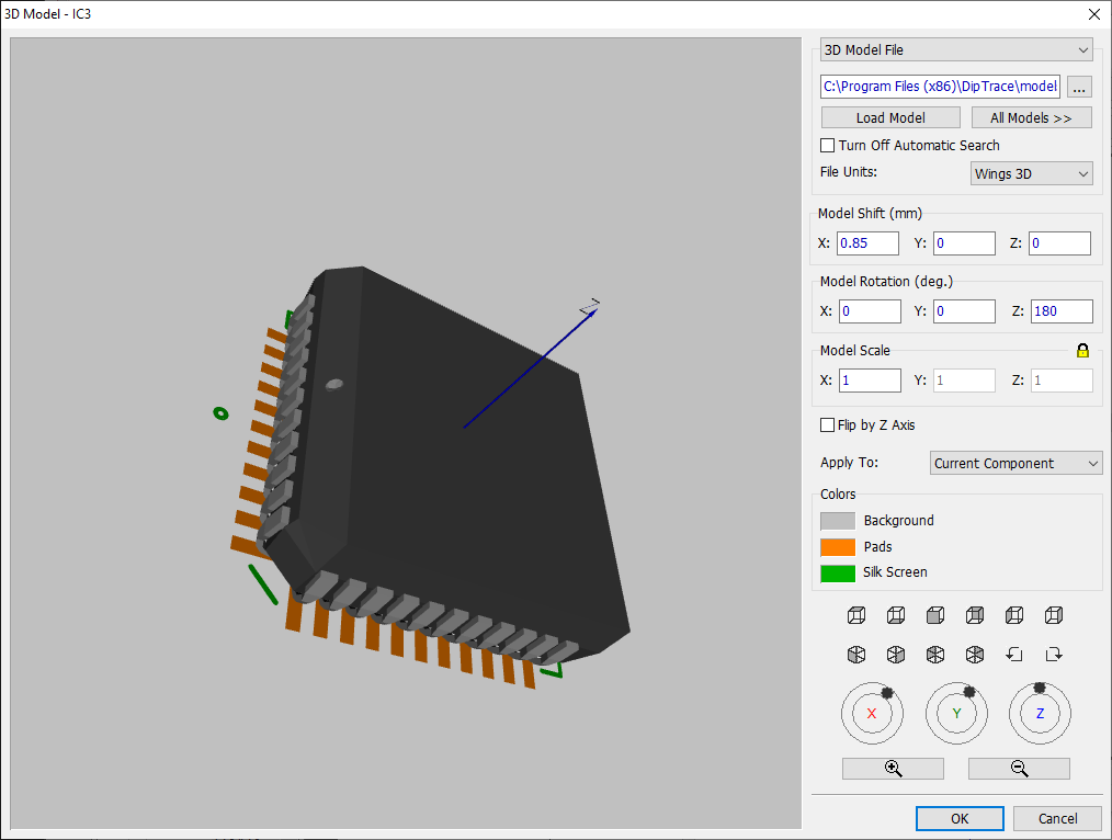 Attached 3D model