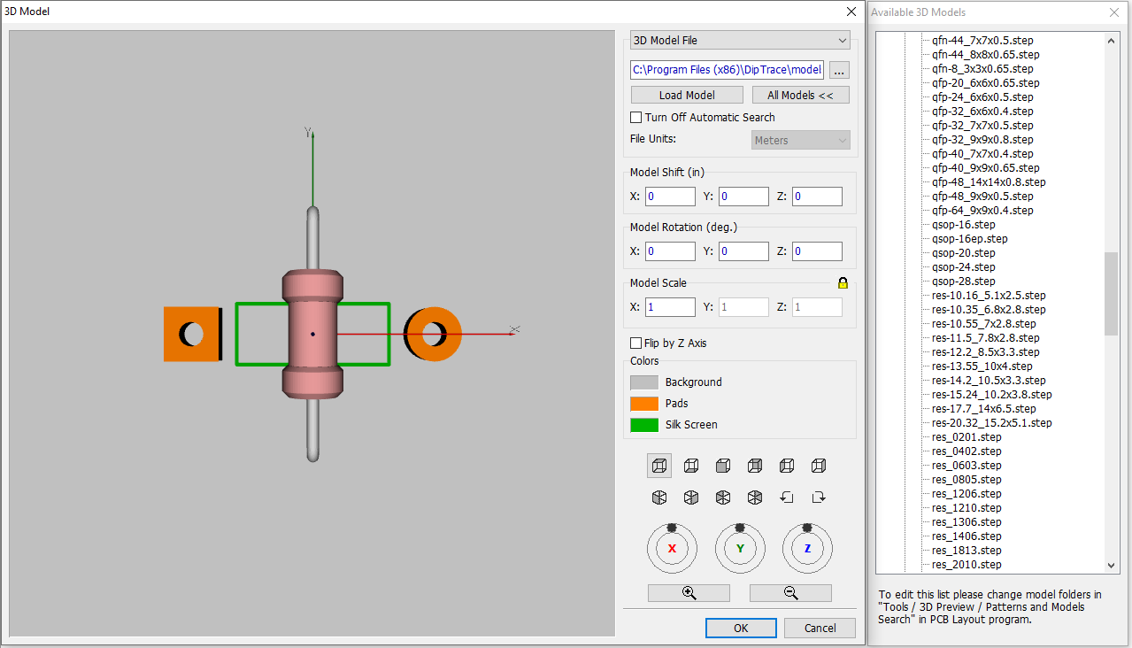 Attaching 3D model