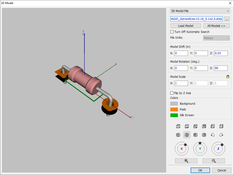 Attaching a 3D mode1