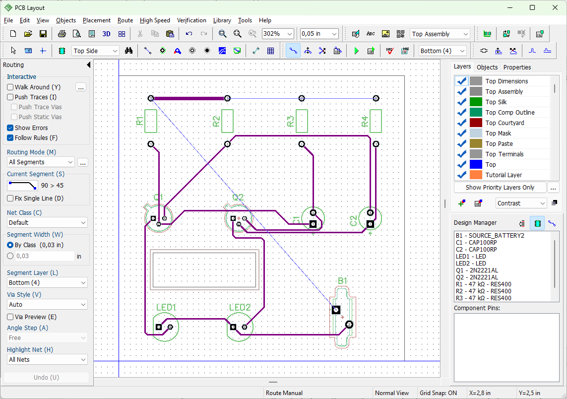 DesPCB_Manual_Routing_NetClass