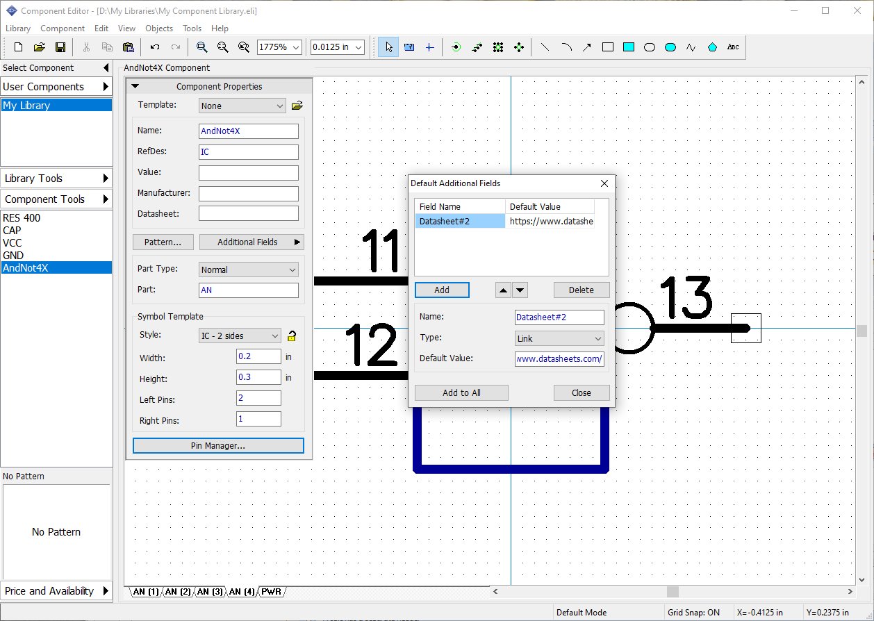p146_1 Default additional fields