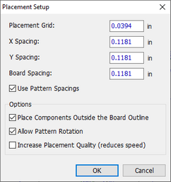 Placement Setup