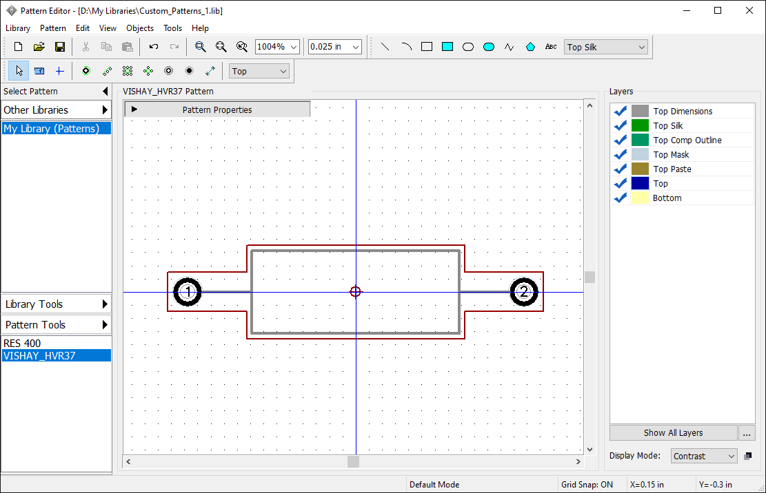 Resistor generated